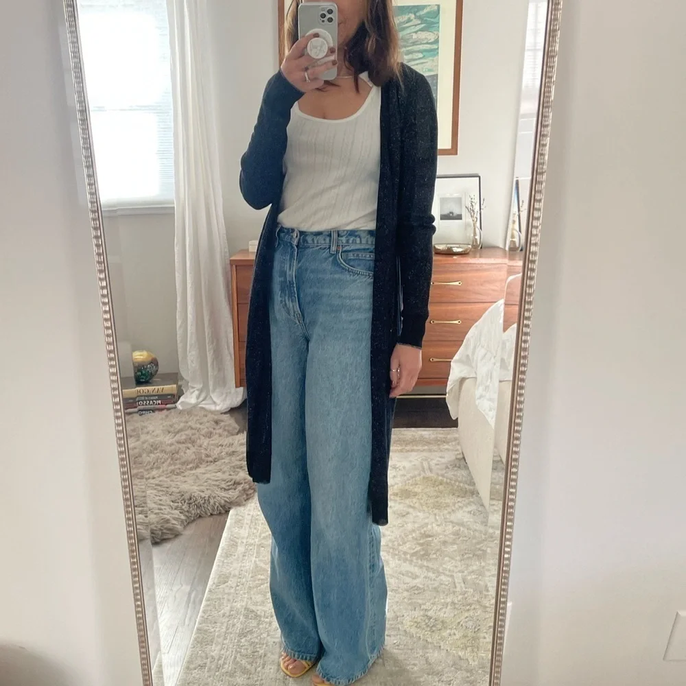 Rag & Bone Metallic Wool Blend Duster Cardigan - Picture 9 of 10